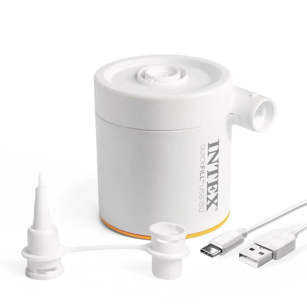 Pompă electrică QuickFill USB150, USB 5V, 2A, 2 duze, Intex (66616)