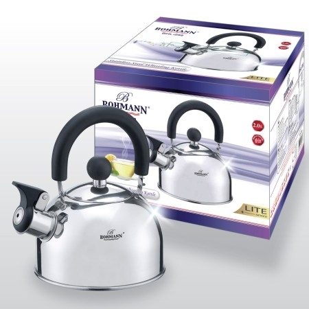 Ceainic metal cu fluier 2,5 L BHL 625BK