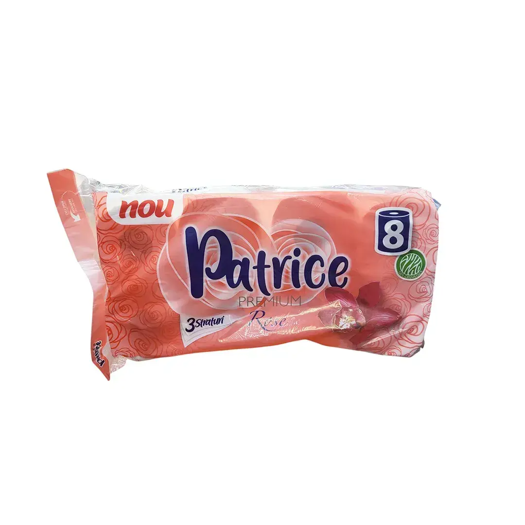 Hirtie igienica Patrice Rose 8 role 3 str 145 foi 12*9.5 cm