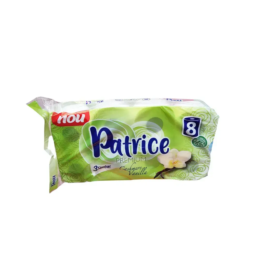 Hirtie igienica Patrice Vanilie 8 role 3 str 145 foi 12*9.5 cm