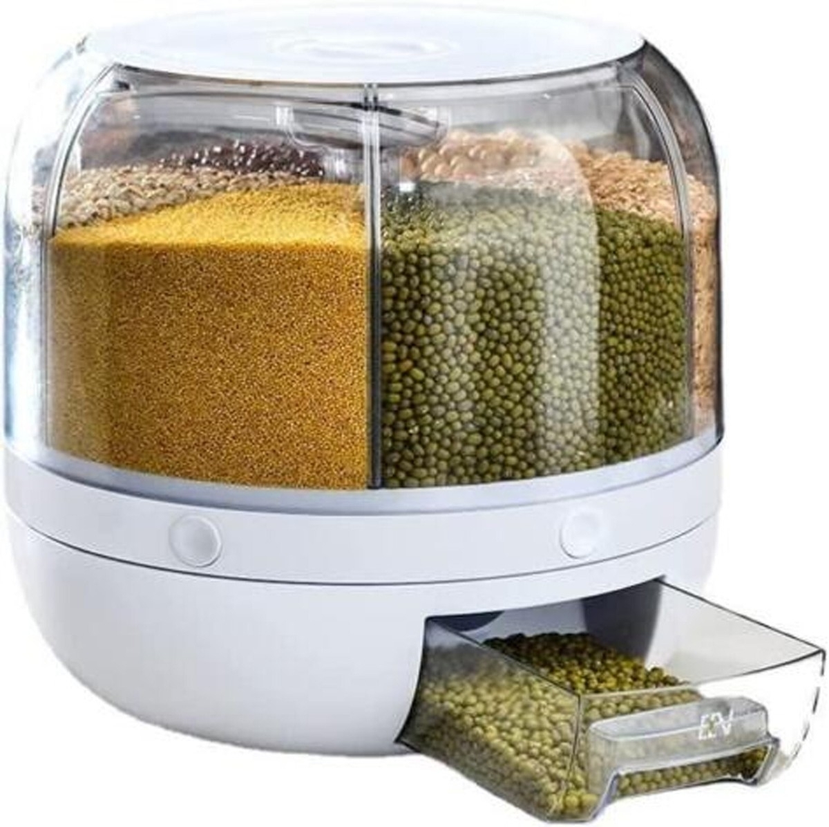 Dispenser pentru crupe rotativ  6 sectii  22*23.6cm  /8  916-6026