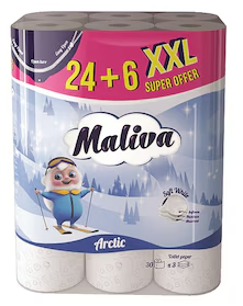 S305583  Hirtie Igienica- Maliva Arctic - 3 str *24+6role*17 m