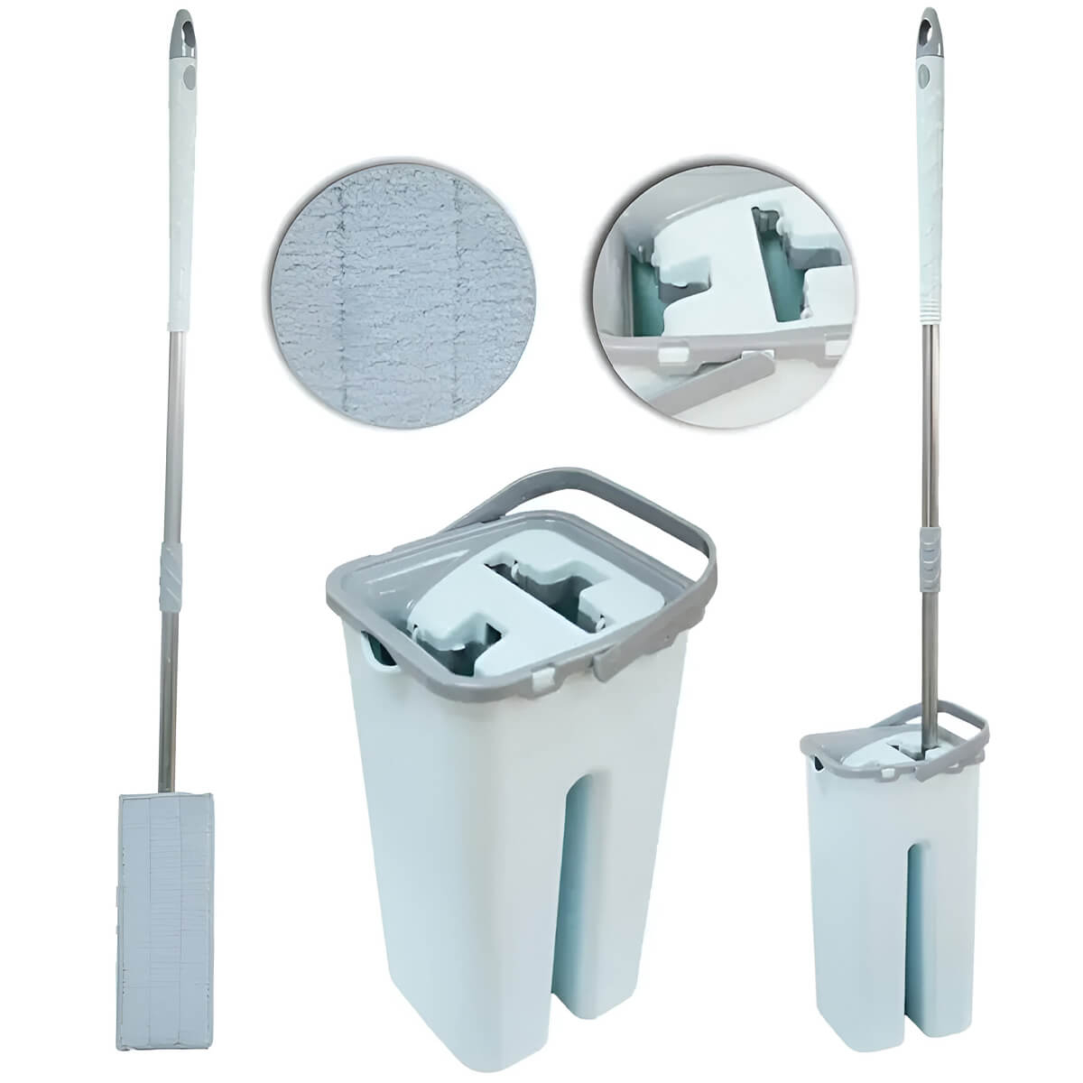 ZP304 Set Caldare si Mop Elegant Tablet Mop Zambak plastick