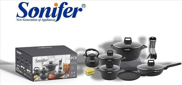 Set Cratite 19pcs SONIFER SF-1118 BLACK A77-3