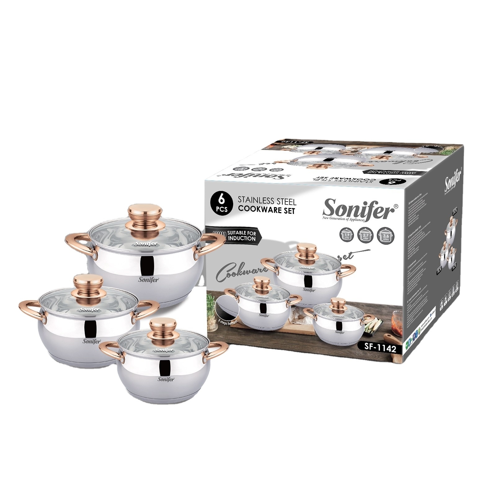 Set Cratite 6 pcs SONIFER  SF-1142  A77-9