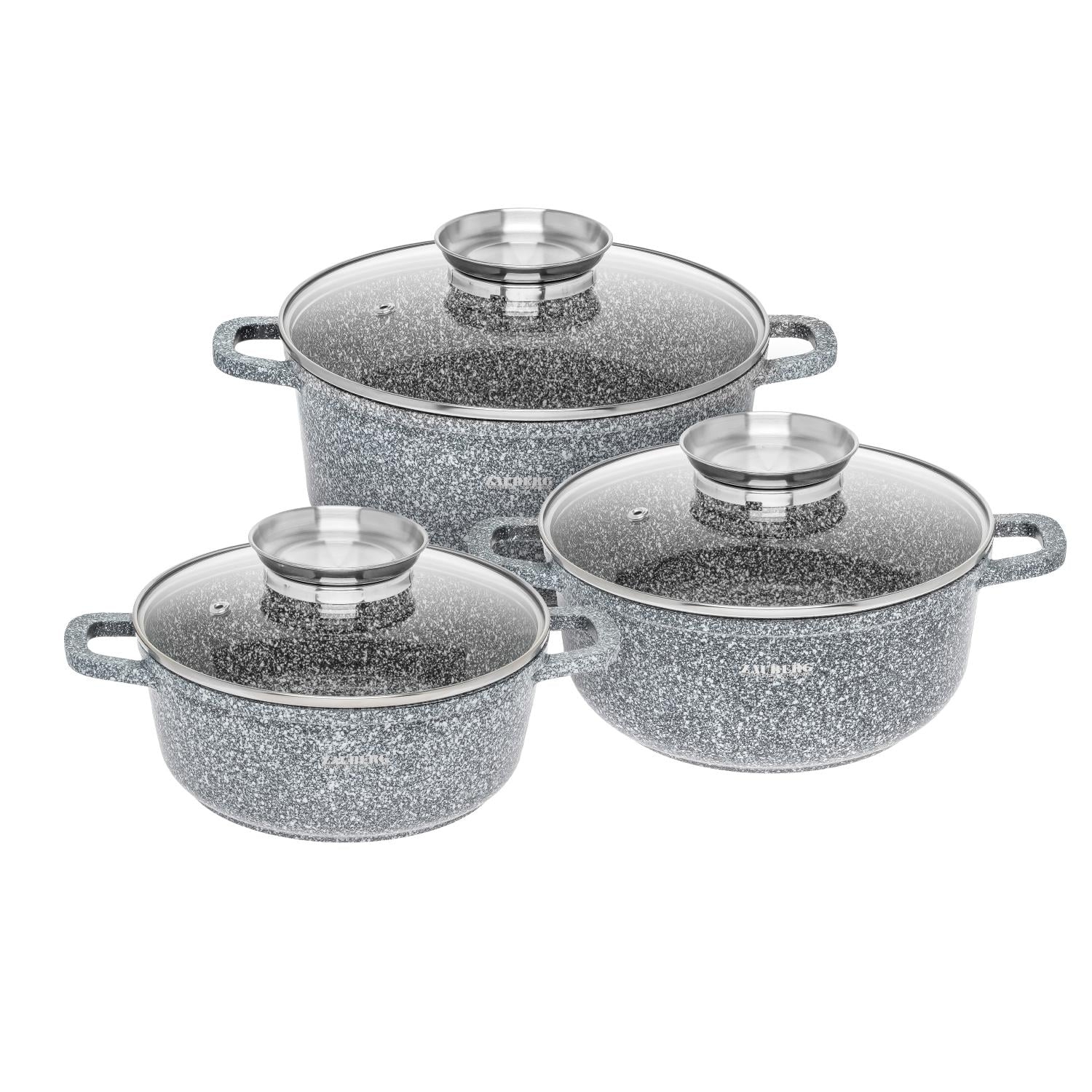 Set ceaune  2.2/3.9/5.8 L marmura  BH 6036CRM