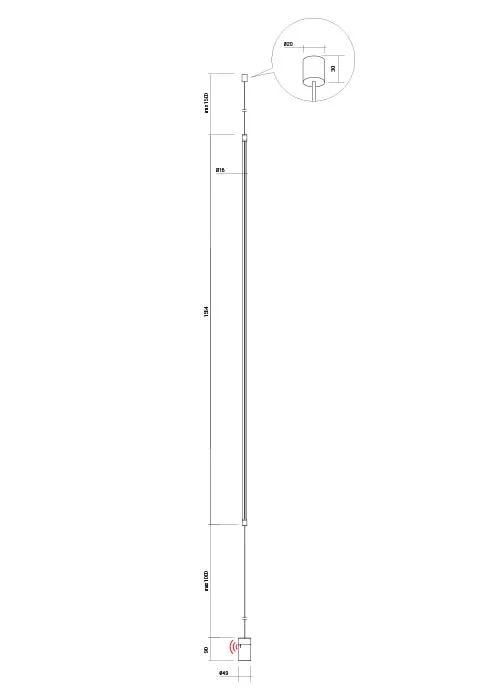 Suspensie / lampadar Acrobat LED 30 W 3000 K