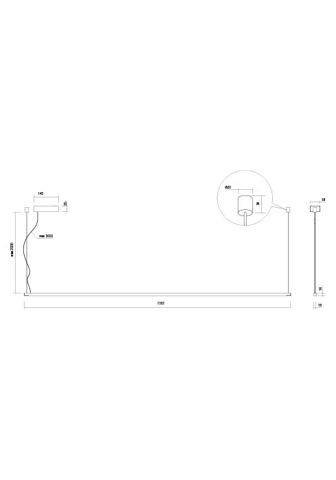 Suspensie Acrobat LED 31 W 3000 K