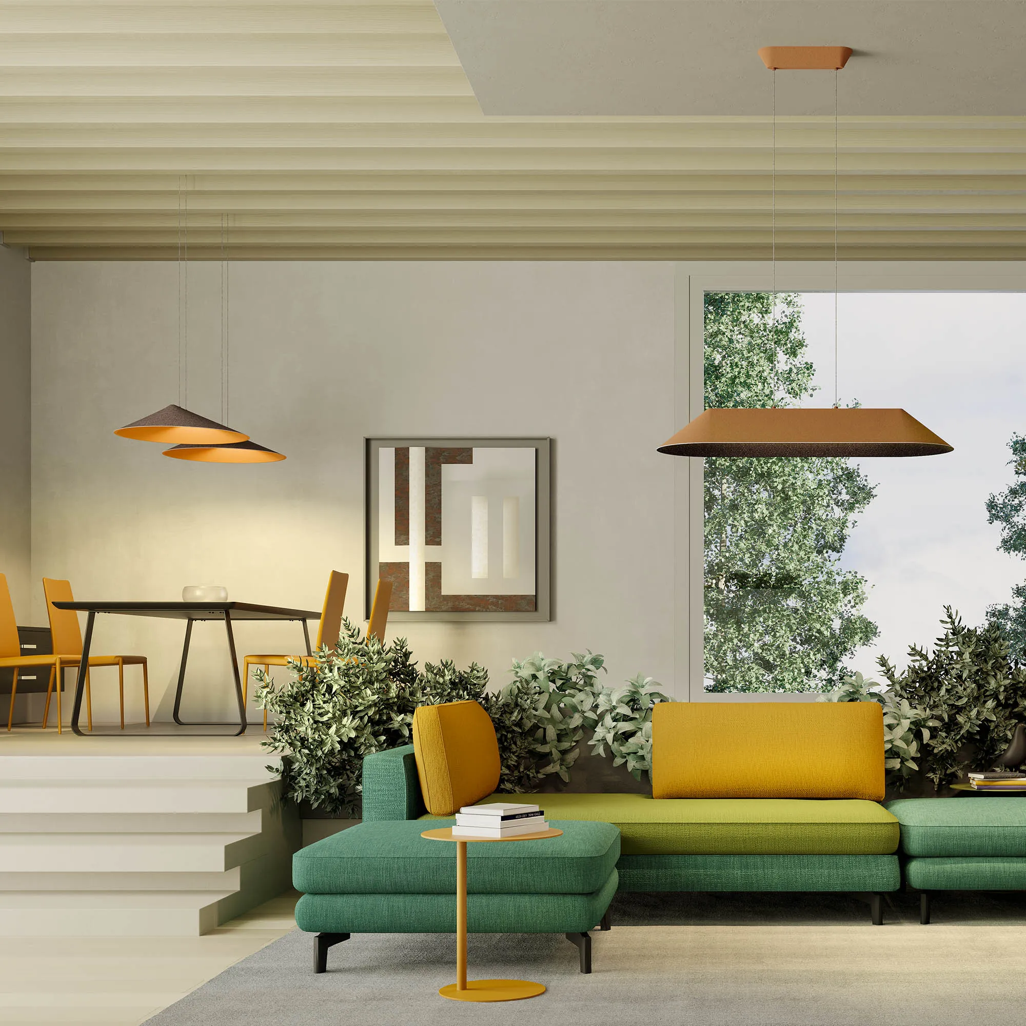 Suspensie Akira LED 12 W 3000 K DARK GREY/GREY