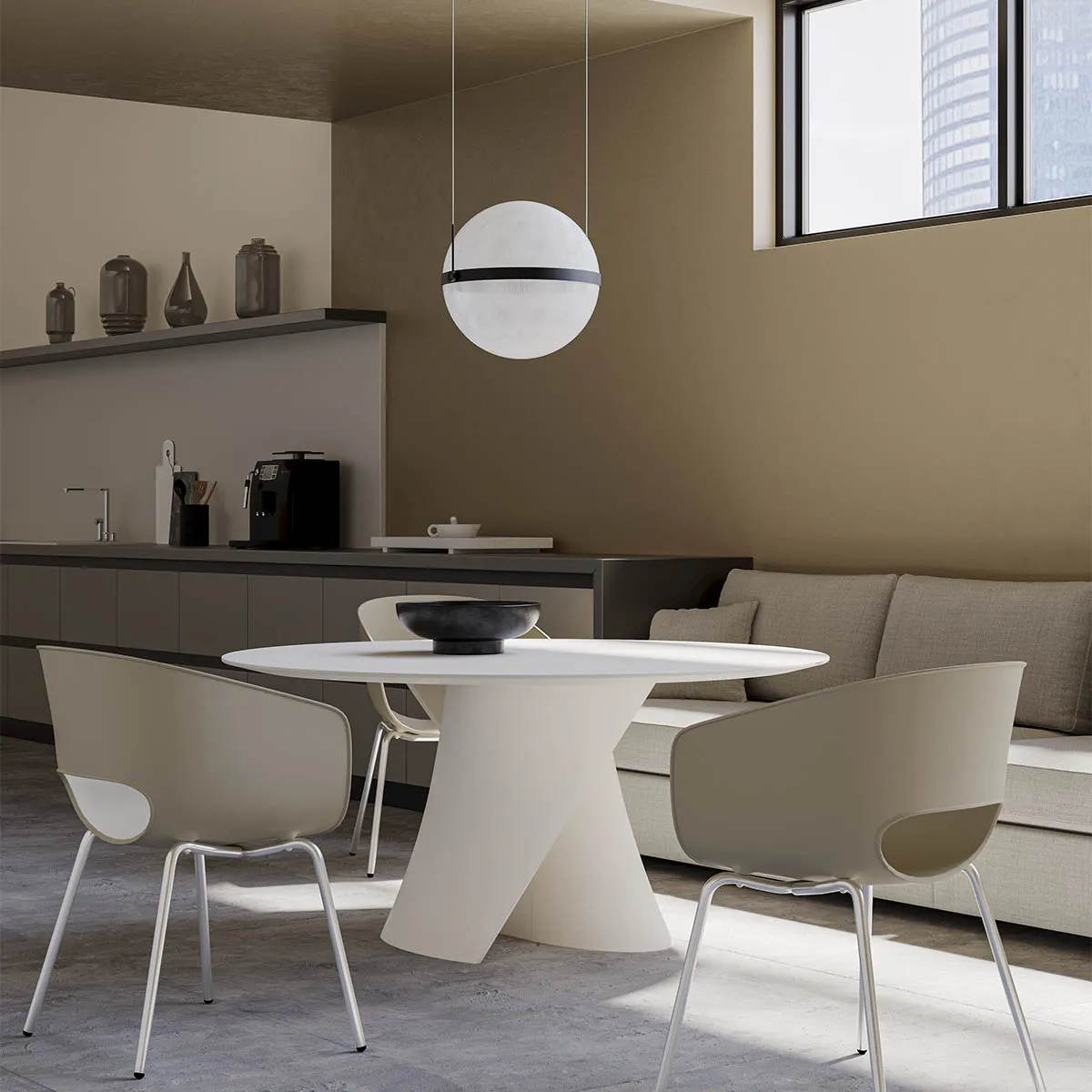 Suspensie Atlas LED 34 W IP20 SBK 3000 K