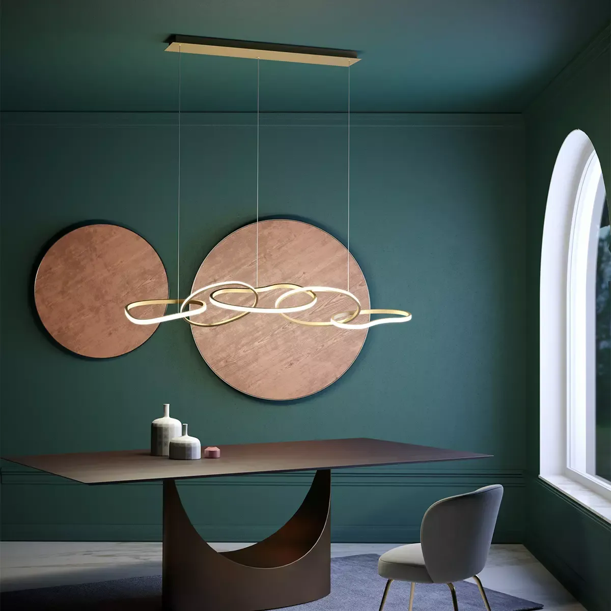 Suspensie Bias LED 90 W CCT WH