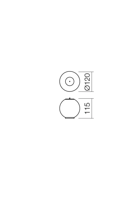 Abajur Bilia (DOUBLE CONNECTION) LED 3 W 3000 K D120 SBK