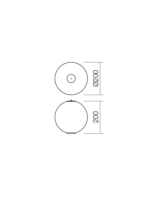 Абажур Bilia (DOUBLE CONNECTION) LED 7.5 W 3000 K D200 CH