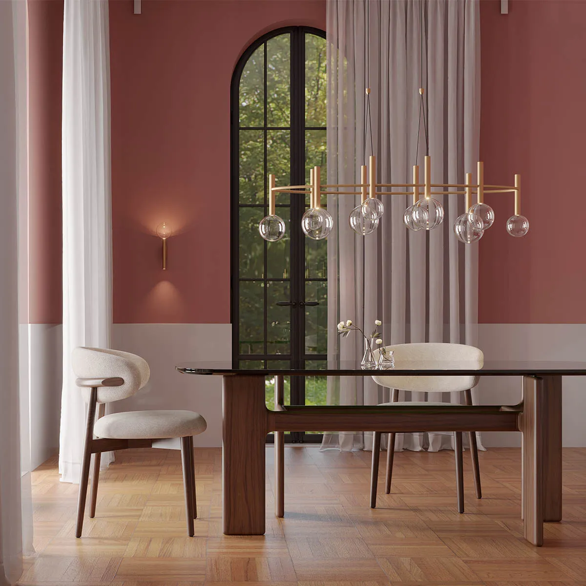 Aplică Bolla LED 14.5 W 2700 K/3000 K MATT GOLD TRIAC