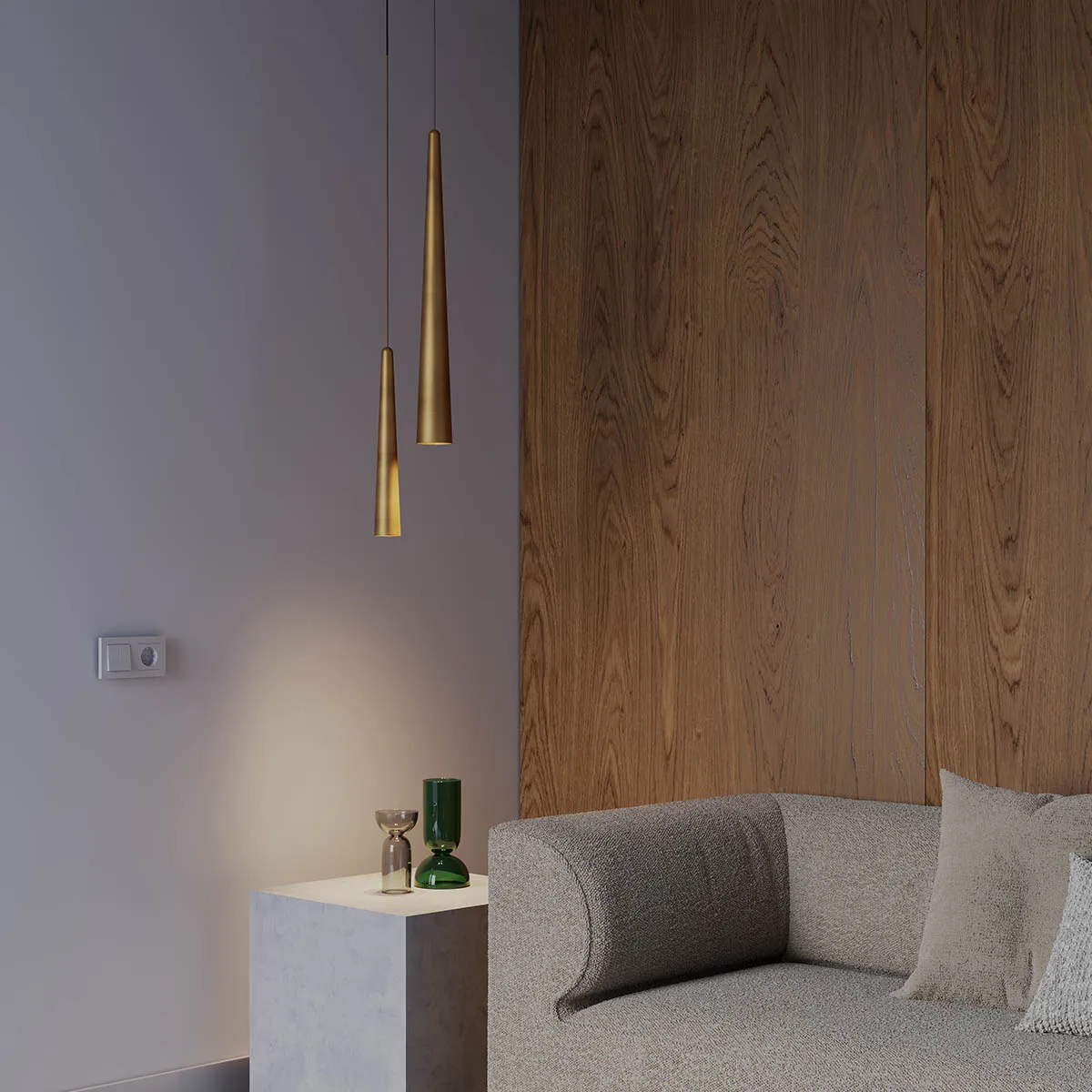 Suspensie Botera D57X400 10 W 3000 K MATT AUBURN