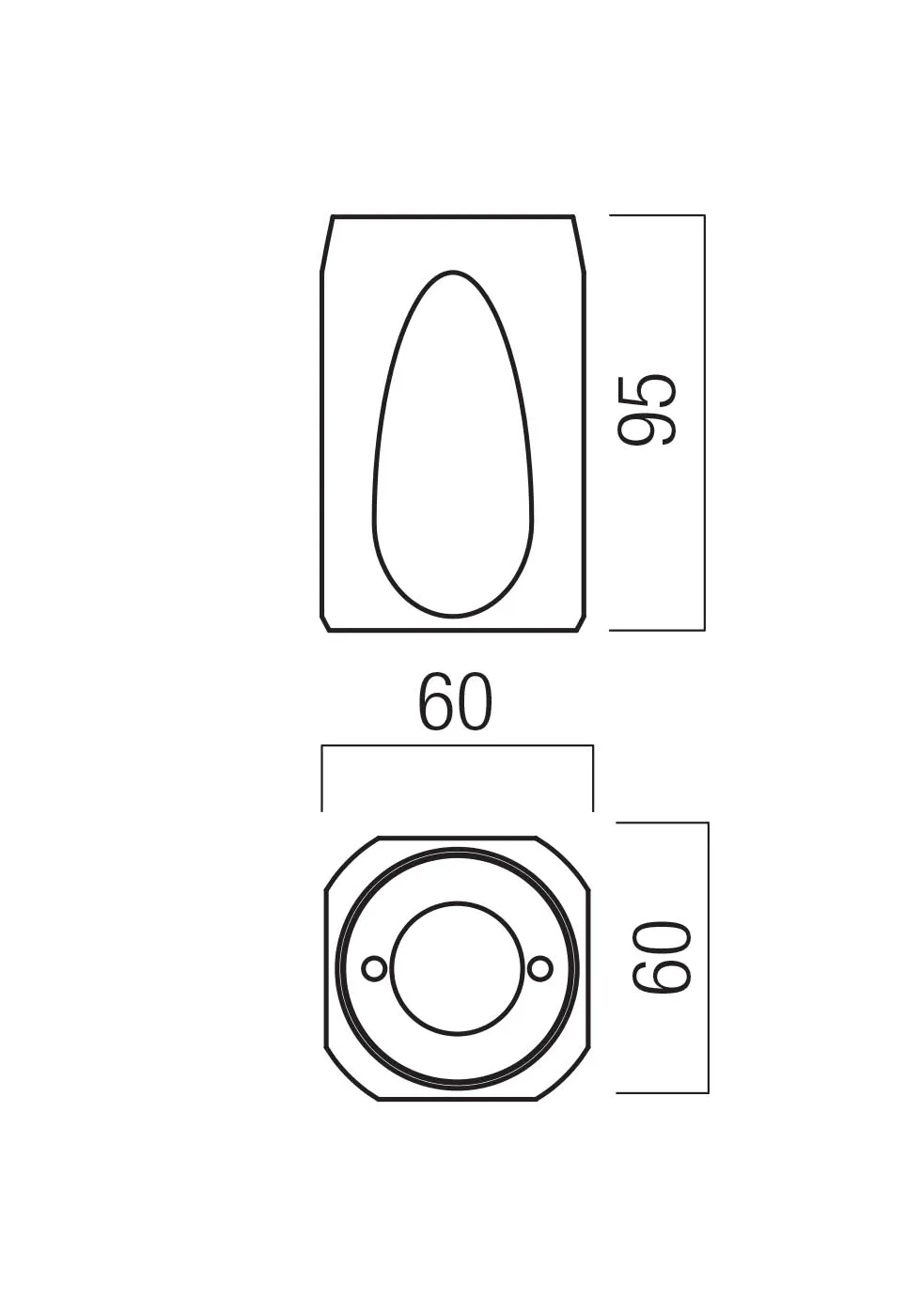 Plafonieră Crisp LED 10.5 W 2700 K/3000 K SBK TRIAC