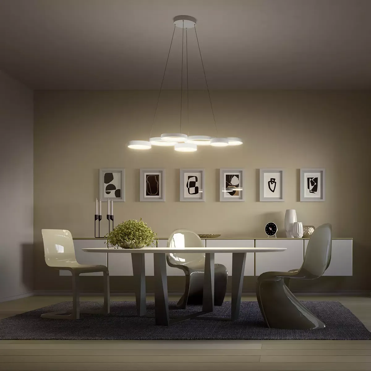 Plafonieră Cronos LED 50 W 3000 K WH