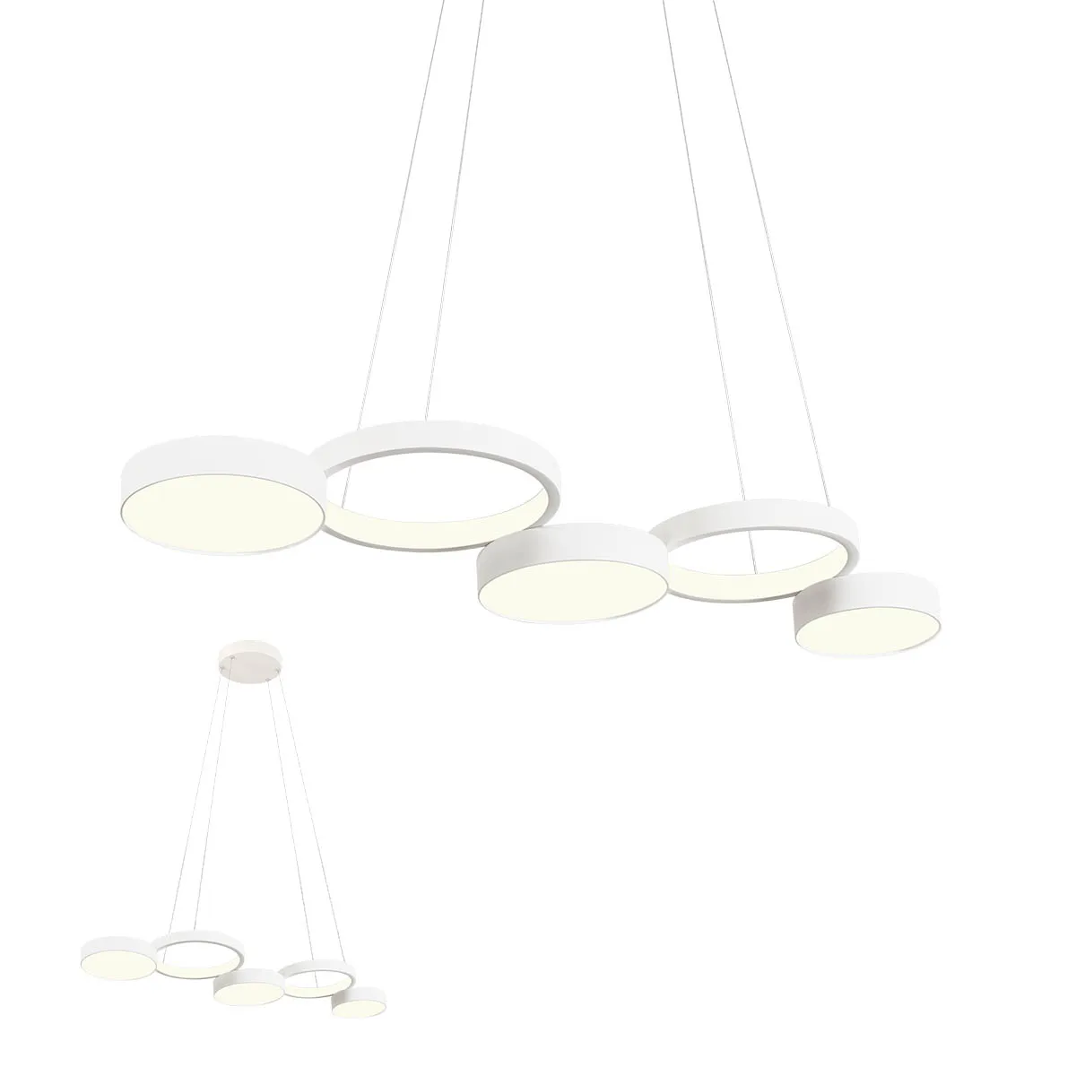 Suspensie Cronos LED 65 W 3000 K WH L950