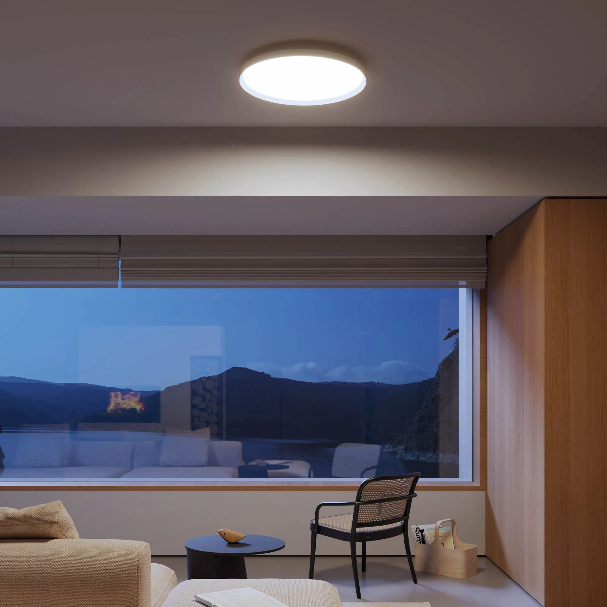 Plafonieră Dama LED 50 W CCT D600 BK