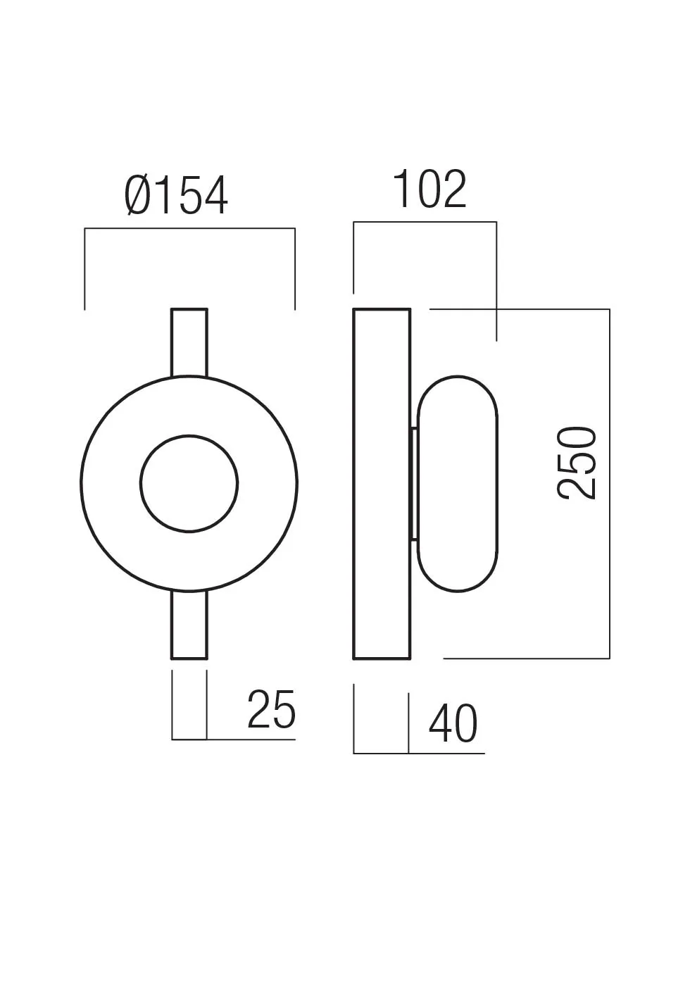 Aplică Ethos LED 9 W 2700 K/3000 K SBK ) -TRIAC