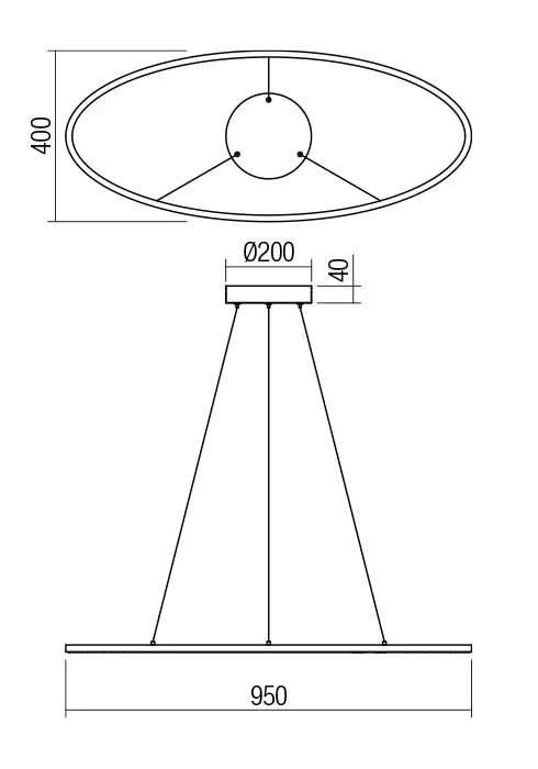 Suspensie Leo LED 48 W CCT + 3STEP WH 3