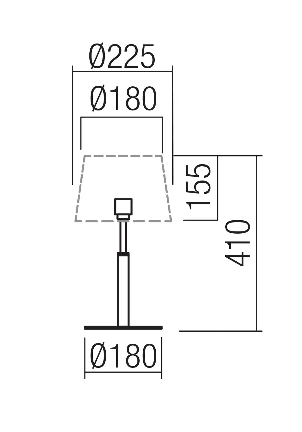 Nemia STRUCTURA Veioză 1X15W E27 BK