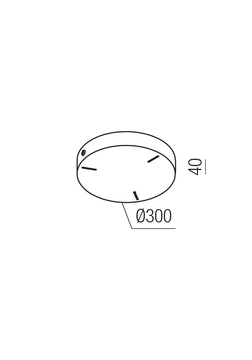 Canopy RD D300*40 BK (MAGNET)