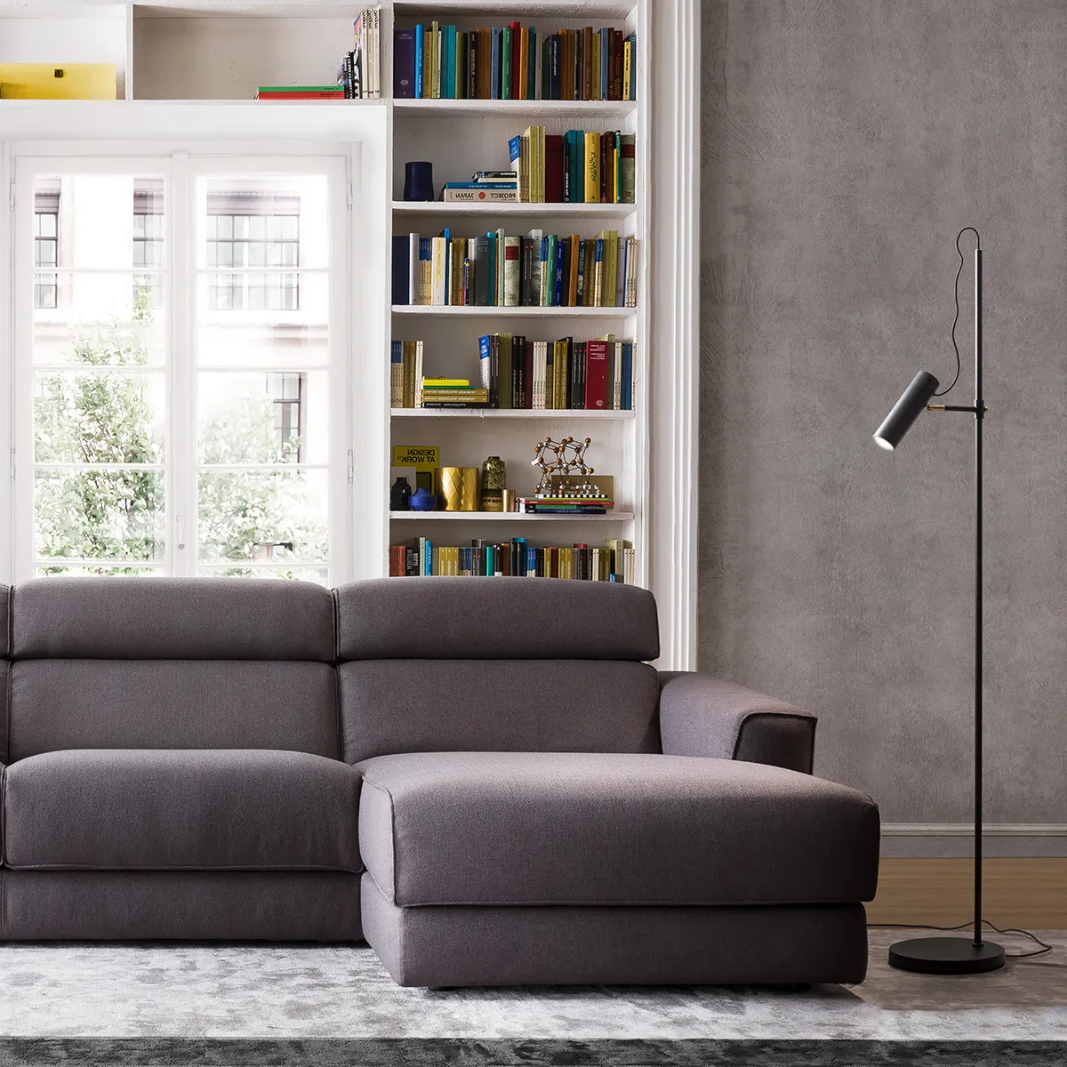 Lampadar Pivot 1XGU10 MAX.40 W BK