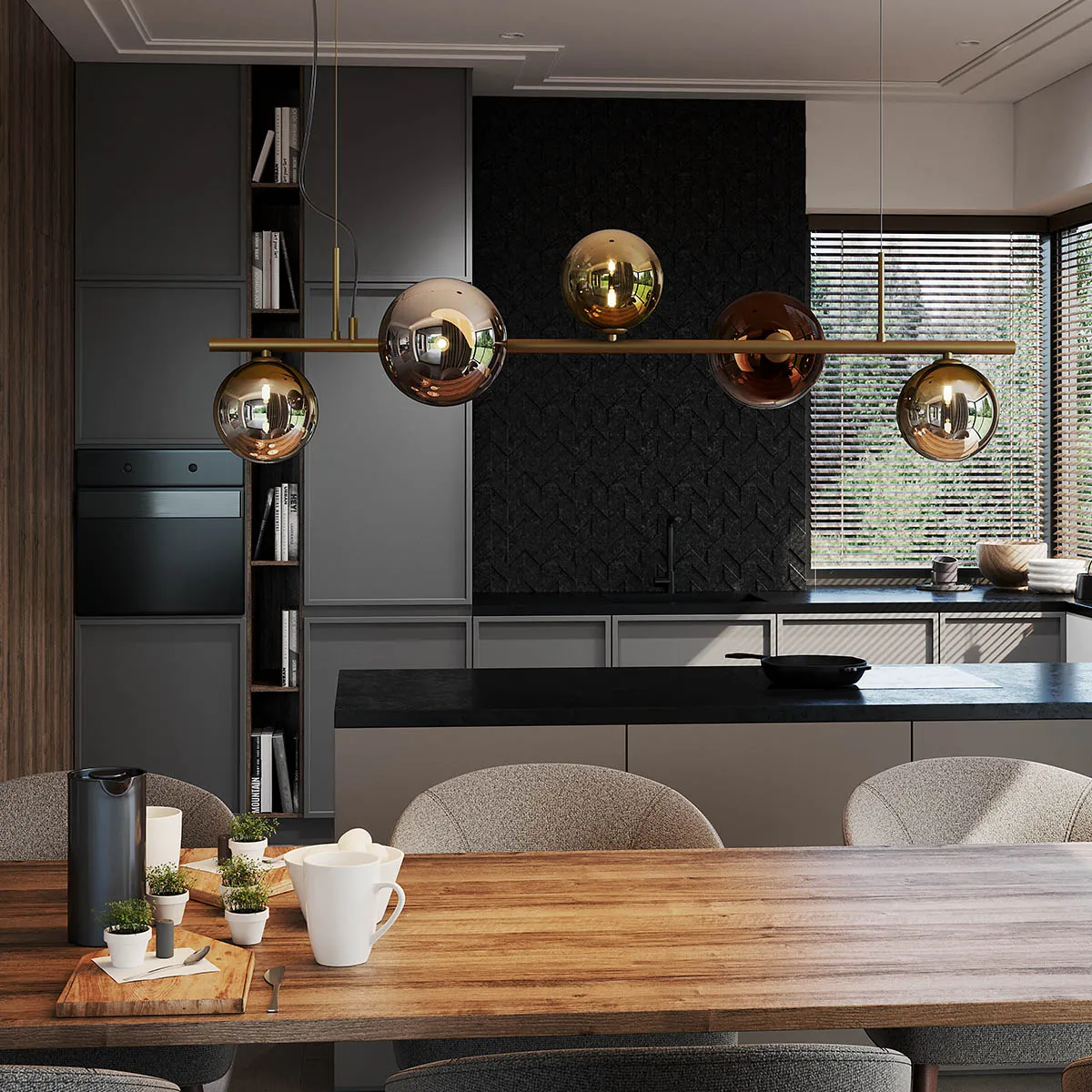 Veioză Roy 1X10W G9 MATT BRASS/COFFEE IP20