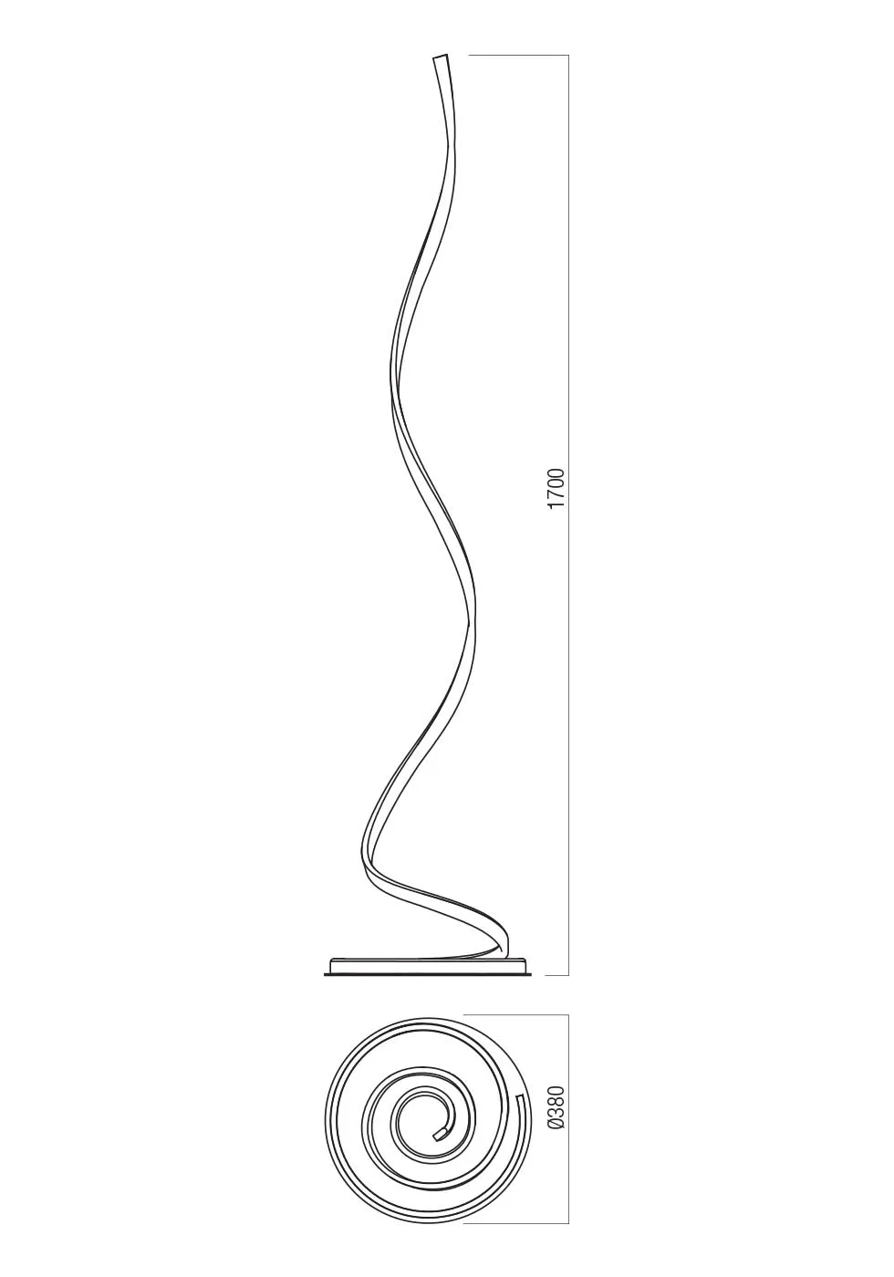 Lampadar Scroll 30 W LED CCT 3000 K/4000 K/6000 K SWH( 4.1.2)