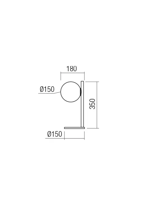 Veioză Talis 1X42W E27 BK