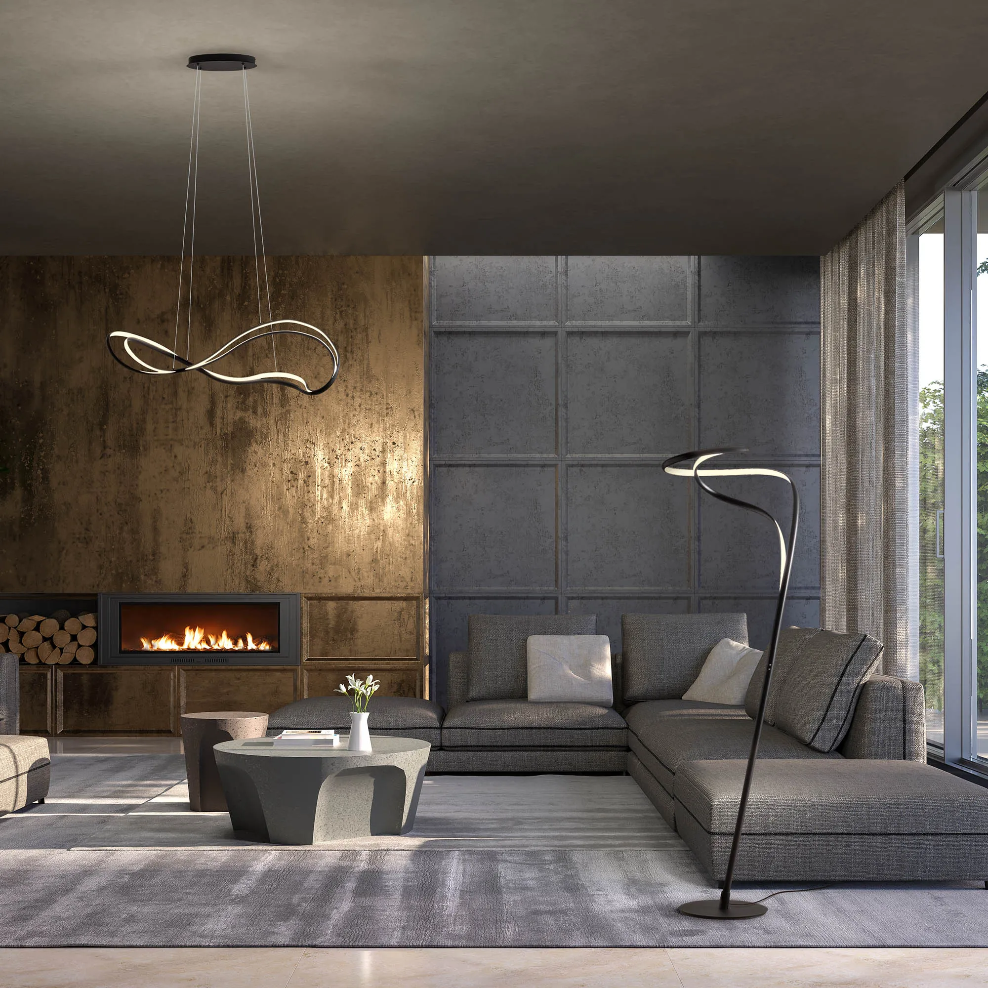 Veioză Tempest LED 12 W 3000 K SBK