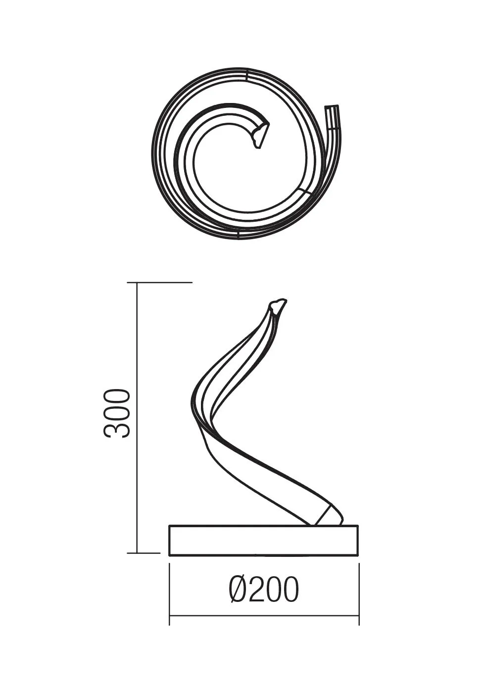 Lampadar Torsion LED 24 W 3000/4000 K WH