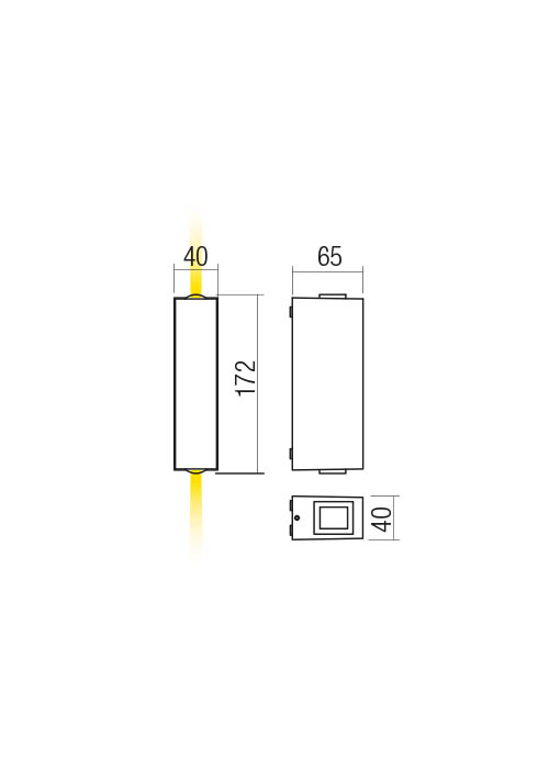 Aplice Ace LED 5.84 W 4000 K IP54 Gri Închis 2