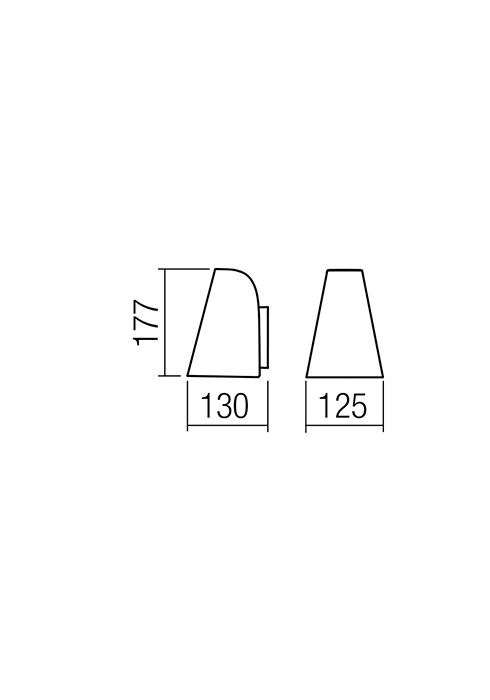 Aplice Alvar GU10 1 x 35 W IP44 Maro Închis 2