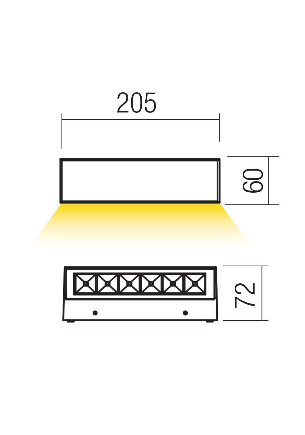 Aplice Aroos LED 7.5 W 3000 K IP65 Gri Închis 2