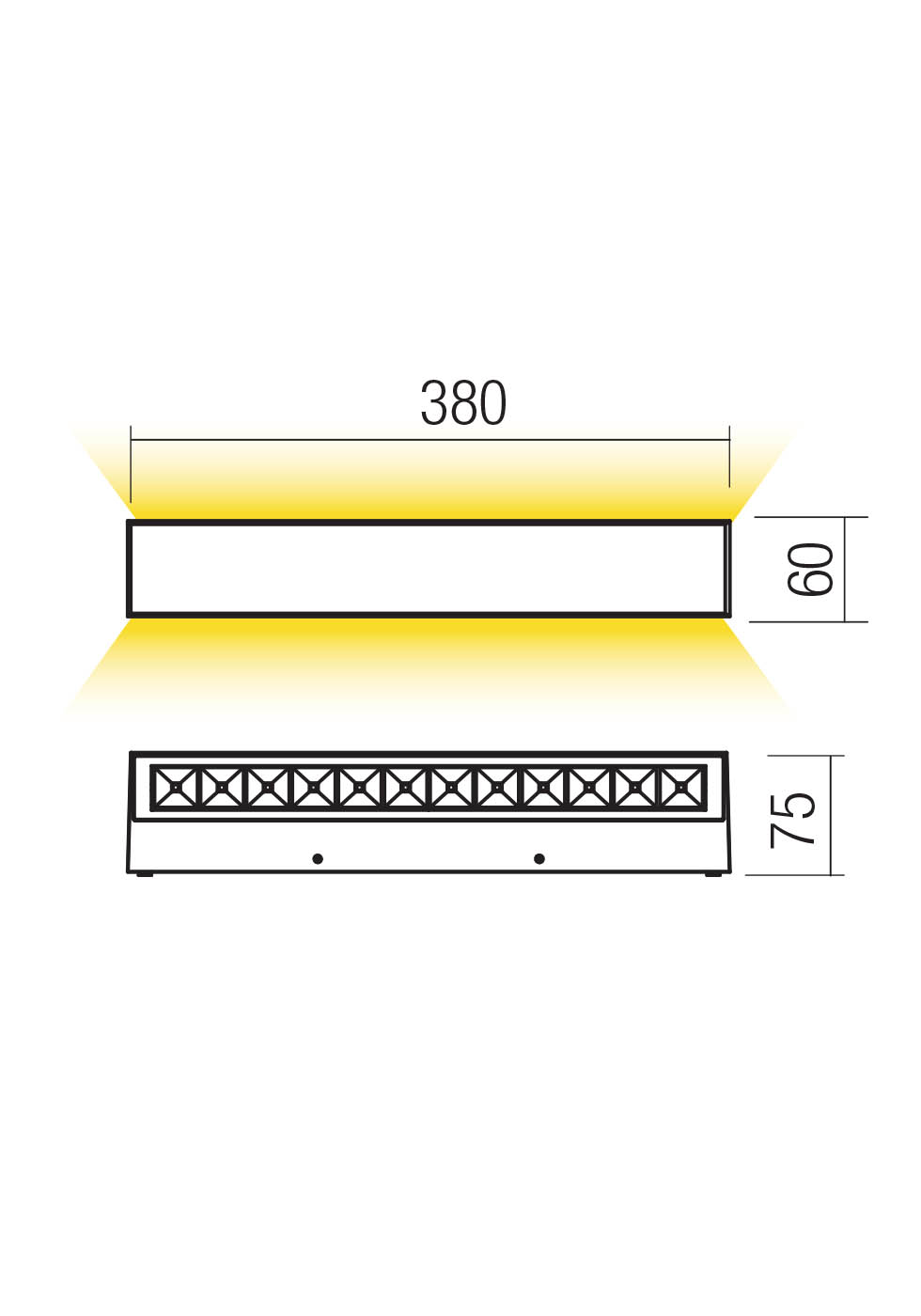 Бра Aroos LED 30 W 3000 K IP65 Кортен 2