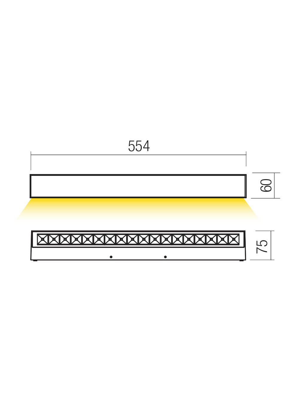 Aplice Aroos LED 21 W 3000 K IP65 Corten 2