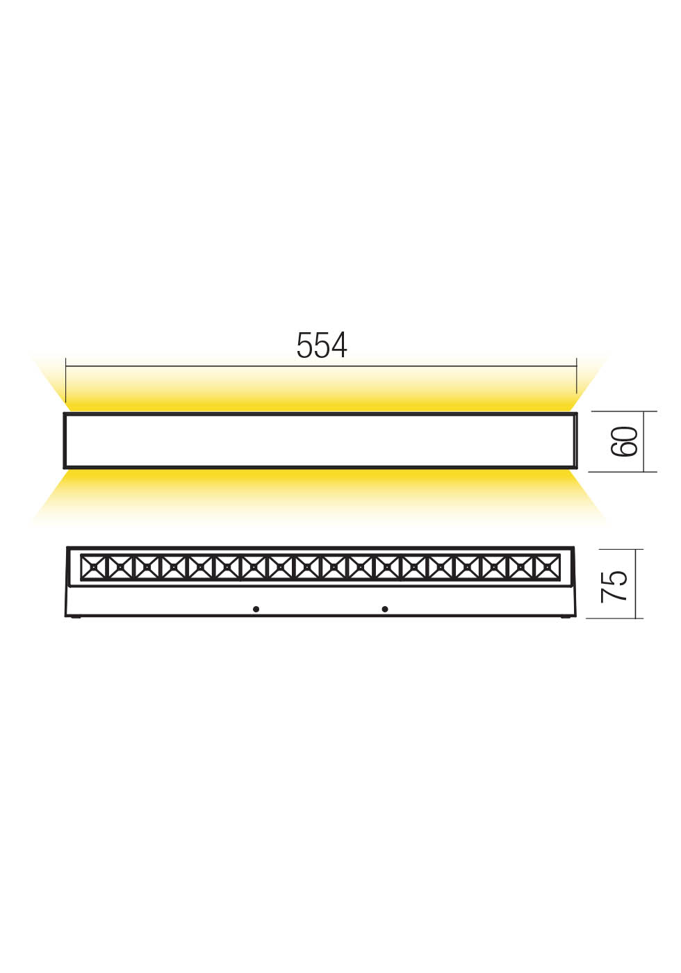 Бра Aroos LED 41 W 3000 K IP65 Песочно-белый 2