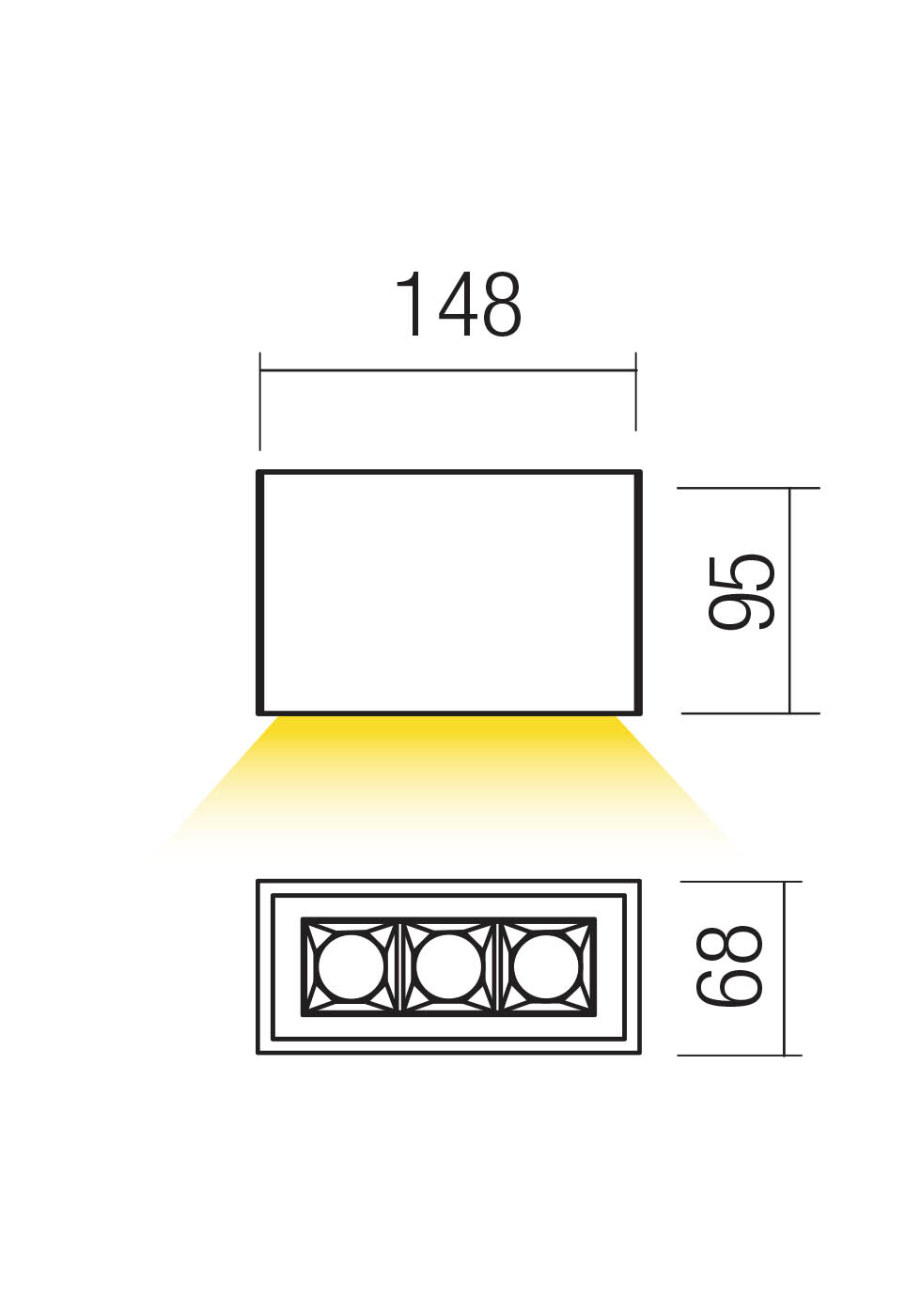 Plafoniere Aroos LED 9 W 2700 K IP65 Gri Închis