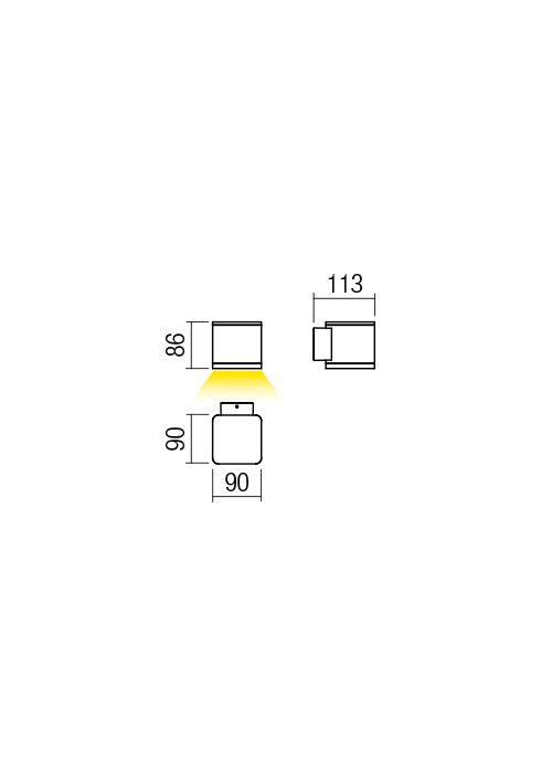 Бра Beta LED 6 W 3000 K IP54 Темно-серый 2