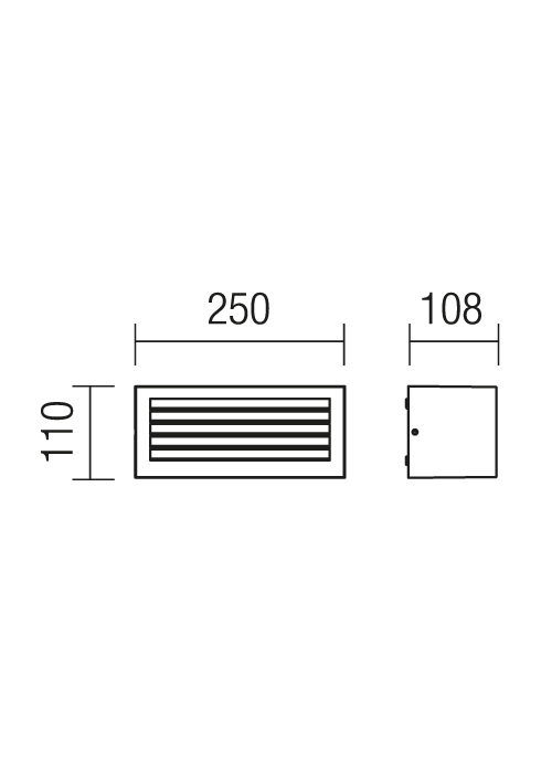 Aplice Brick E27 1 x 23 W IP54 Gri Închis 2