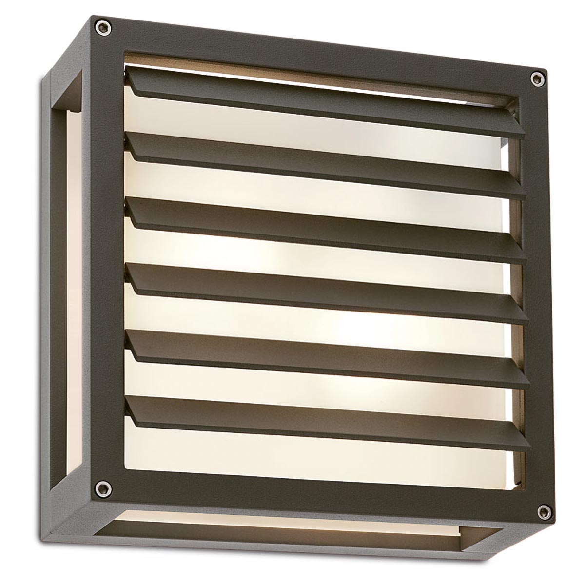 Aplice Brick Glass E27 2 x 42 W IP54 Gri Închis