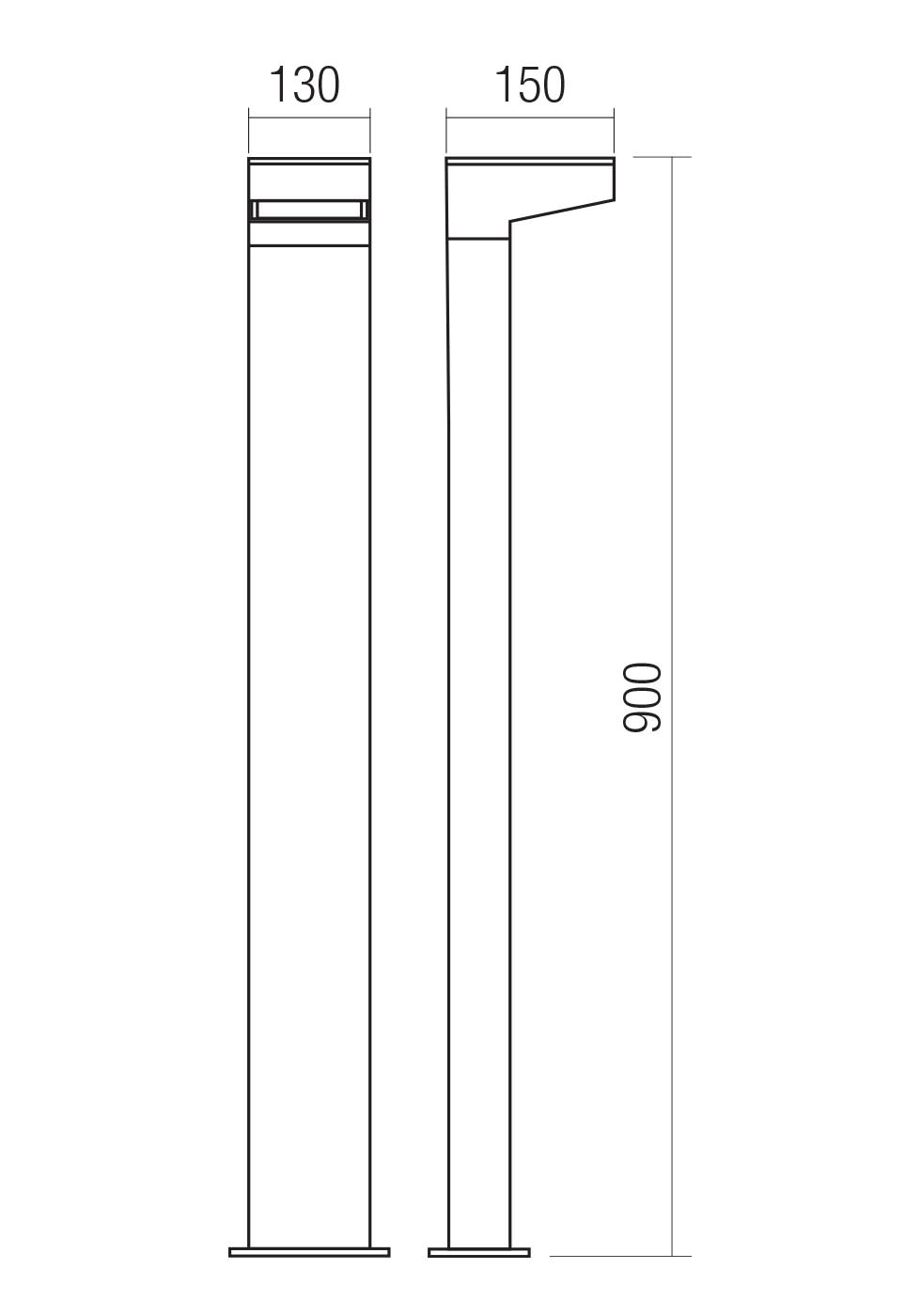 Stâlpișori Cape LED 13 W 2700 K IP65 Gri Închis