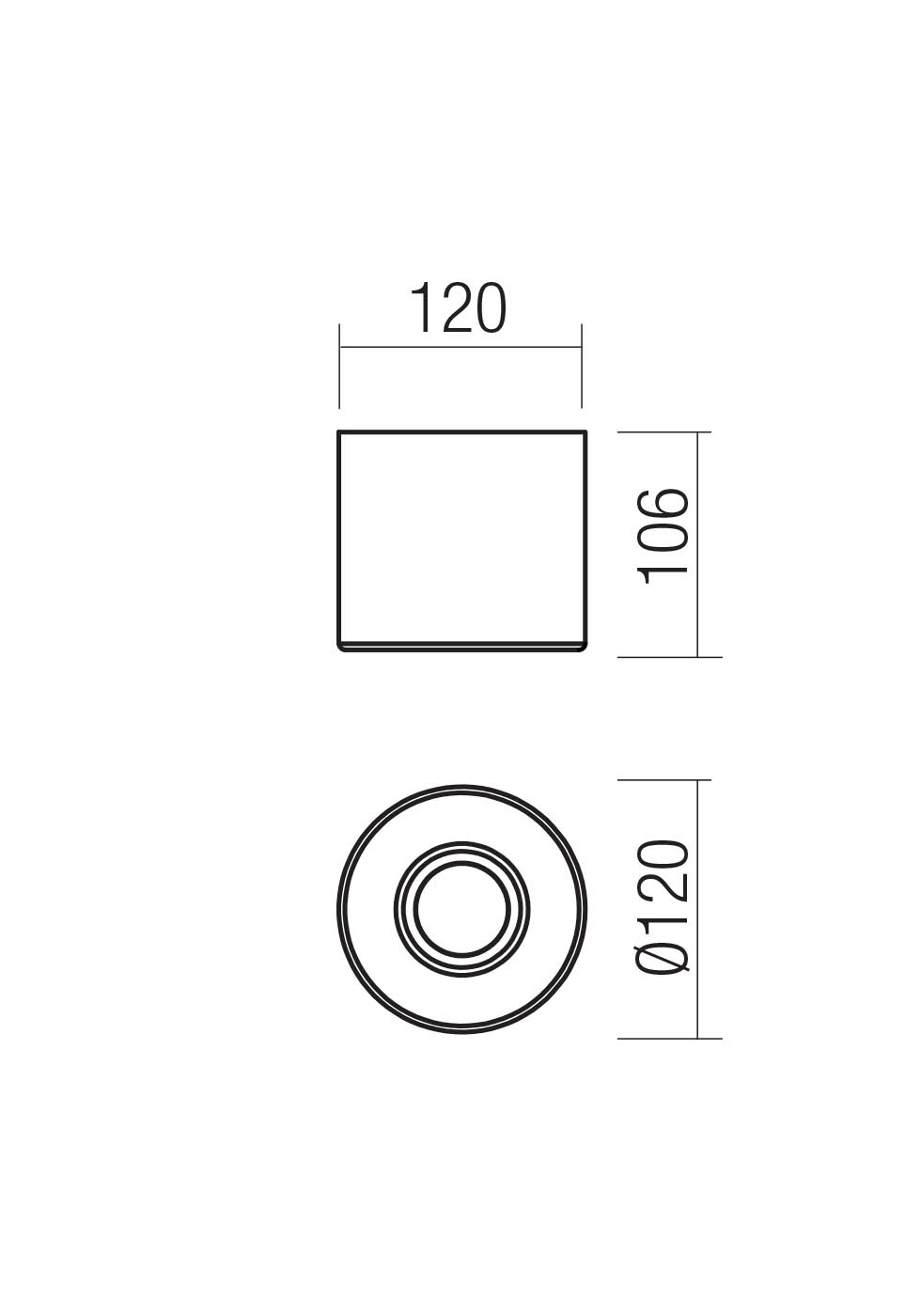Plafoniere Funn LED 9 W 3000 K IP65 Fildeș