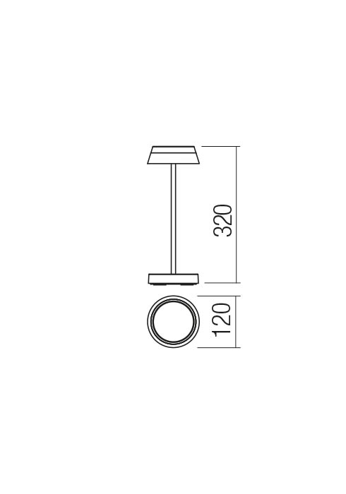 Veioze Iluna LED 2.5 W 2700/3000 K IP65 Negru Nisipiu 3