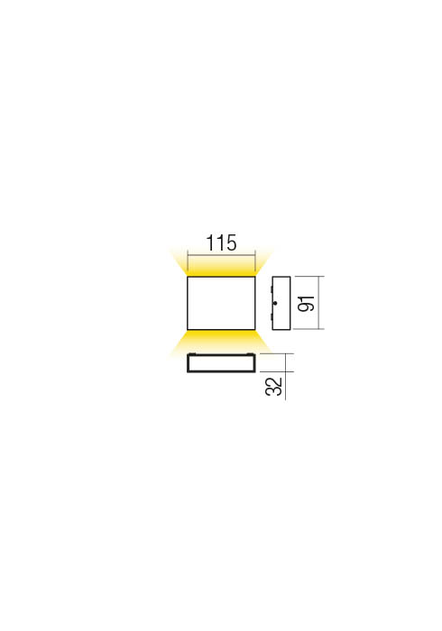 Бра Kamal LED 6 W 4000 K IP54 Песочно-белый 2