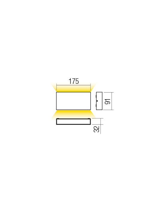 Aplice Kamal LED 12.8 W 4000 K IP54 Maro Închis 2