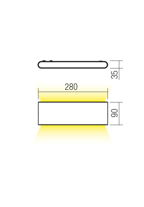 Бра Klippe LED 24 W 3000 K IP54 Темно-коричневый 2