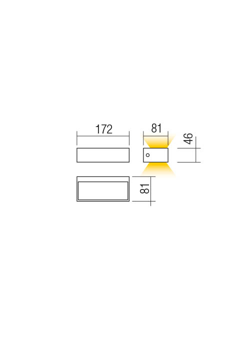 Бра Lampris LED 9.5 W 3000 K IP65 Темно-серый 2
